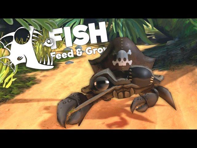 Giant Pirate Crab Destroys Sharks! - Feed and Grow Fish Gameplay