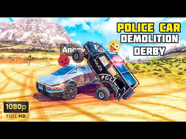 POLICE CAR MULTIPLAYER DEMOLITION DERBY | OFF THE ROAD HD OPEN WORLD DRIVING GAME