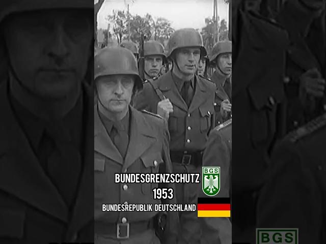 Der Bundesgrenzschutz der Bundesrepublik Deutschland 1953 #geschichte #musikkorps #tradition #parade