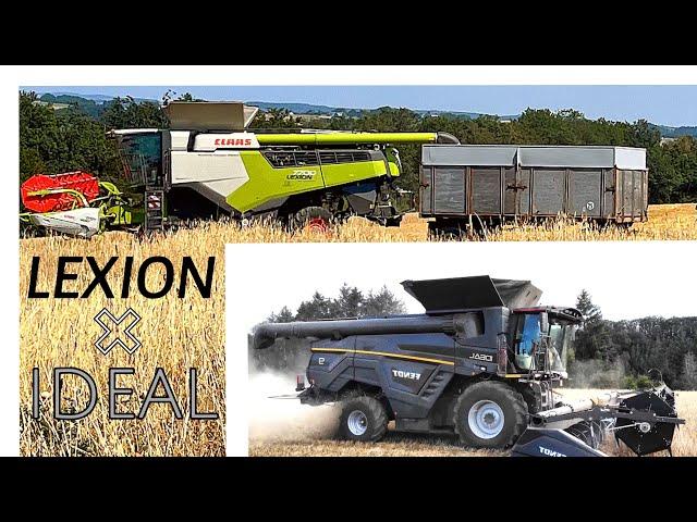 Wsl#31 Lieber den Ideal(en) Lexion oder doch den Gelben? Ideal 9, Lexion7700 TerraTrac auf dem Hof