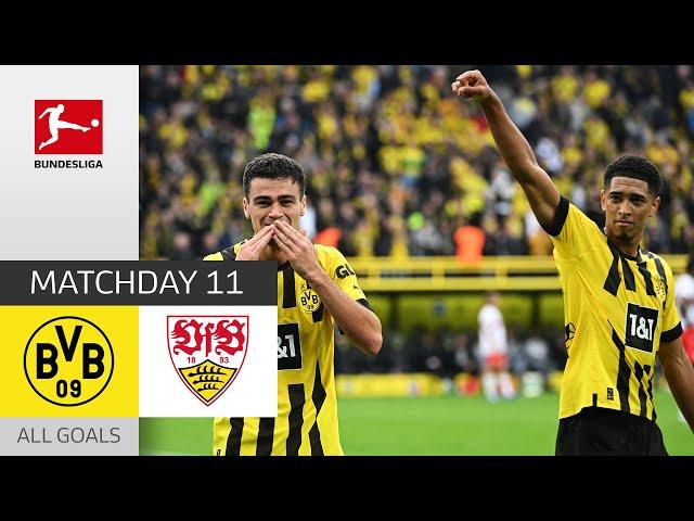 Brilliant Bellingham & Reyna Goal | Dortmund - Stuttgart 5-0 | All Goals | MD 11 – Bundesliga 22/23