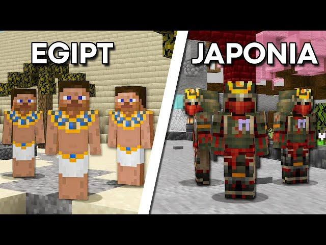 200 GRACZY SYMULUJE STAROŻYTNE CYWILIZACJE w MINECRAFT!