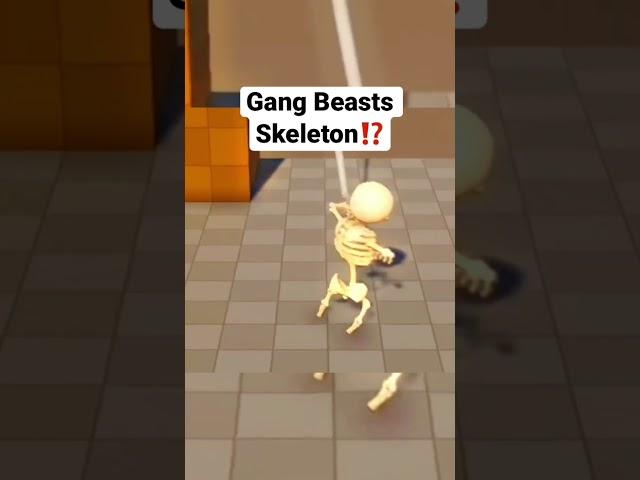 gang beasts skeleton outfit #gangbeast #gangbeastsfunnymoments #gaming