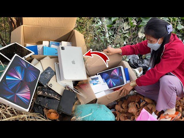 Lucky big | Found phone and ipad pro a lots in box | How to Restore iphone X