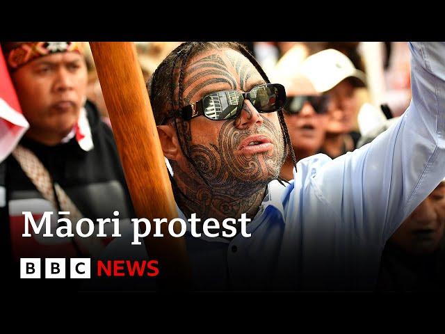 Thousands take part in Māori protests in New Zealand's capital | BBC News