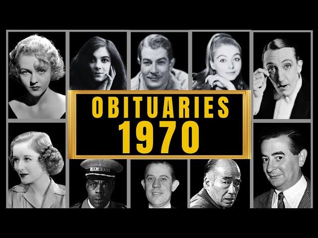 Famous Hollywood Celebrities We've Lost in 1970 - Obituary in 1970 - Ep1