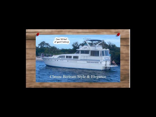 Boat Trader Video #4 - 1981 Bertram 58 MotorYacht - 27 March 2021