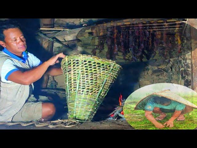 Making bamboo baskets at home @budhamagardil2042 #lovenepal #bamboo #basket #nature #nepal