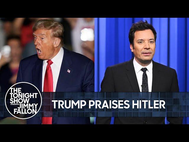 Trump's Praise for Hitler Is Revealed, Obama Raps Eminem Lyrics at Harris Rally | The Tonight Show