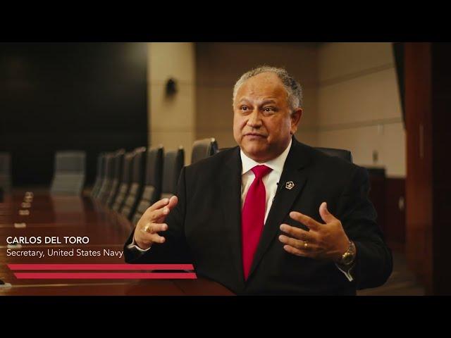 Carlos Del Toro,  Secretary of the U.S. Navy, visits Danville, Virginia