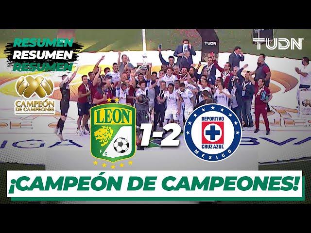 Resumen y goles | León 1-2 Cruz Azul | Campeón de campeones 2021 | TUDN