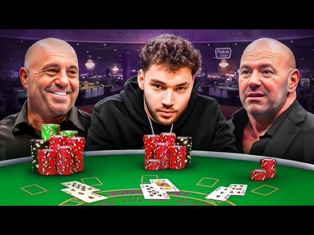 Adin Ross Gambles With DANA WHITE & JOE ROGAN