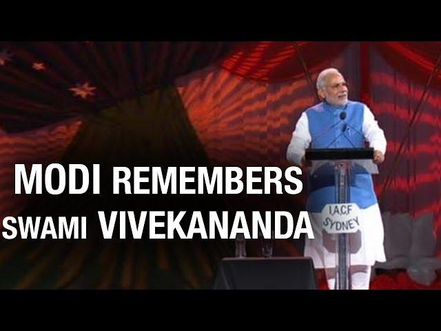 PM Modi cites Swami Vivekananda during Allphones Arena Speech in Sydney, Australia