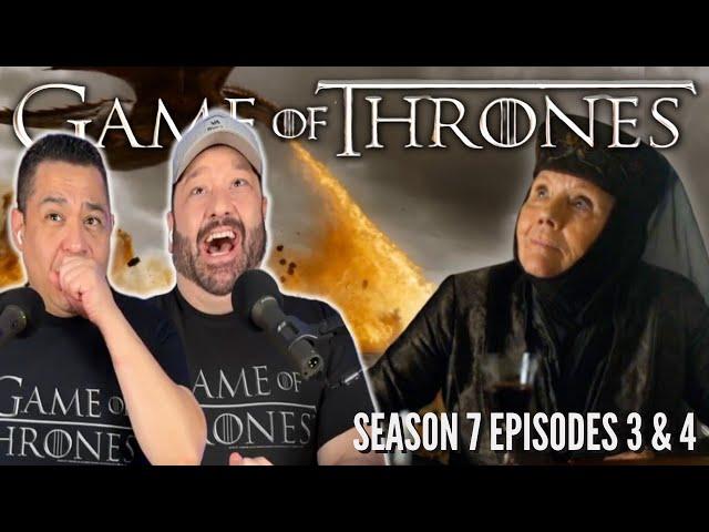 "Tell Cersei..." *GAME OF THRONES* S7E3 S7E4 REACTION! FIRST TIME WATCHING