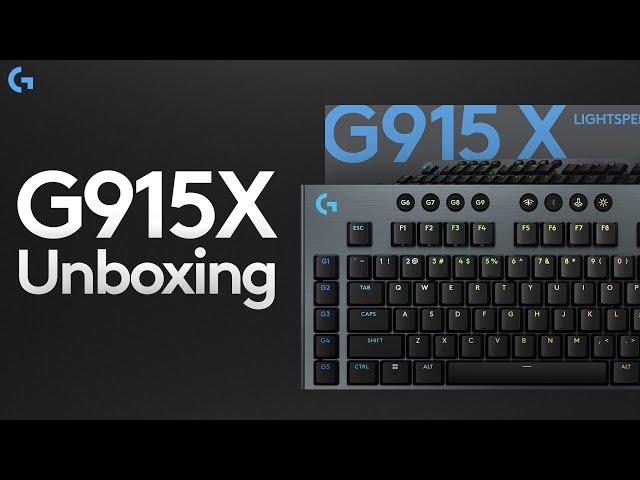 Logitech G915 X Unboxing and Setup