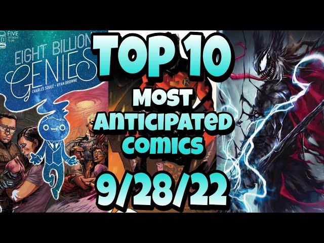 Top 10 Most Anticipated NEW Comic Books For 9/28/22