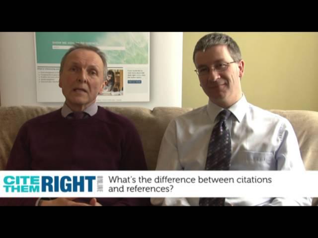 What's the difference between citations and references?