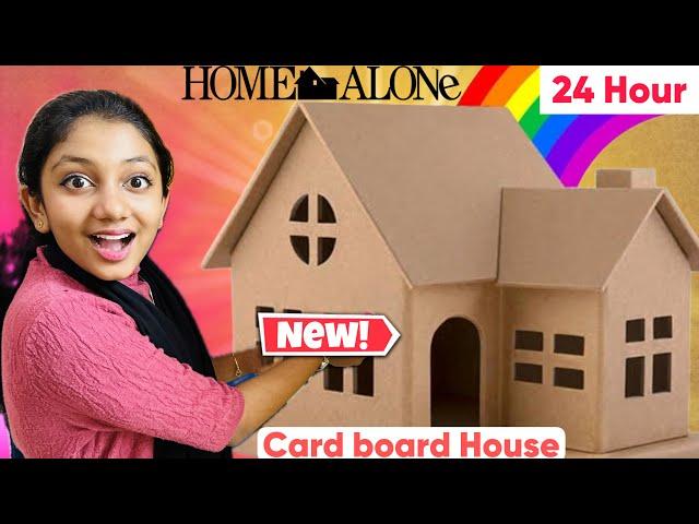 24hr inside cardboard house  | Minshas world