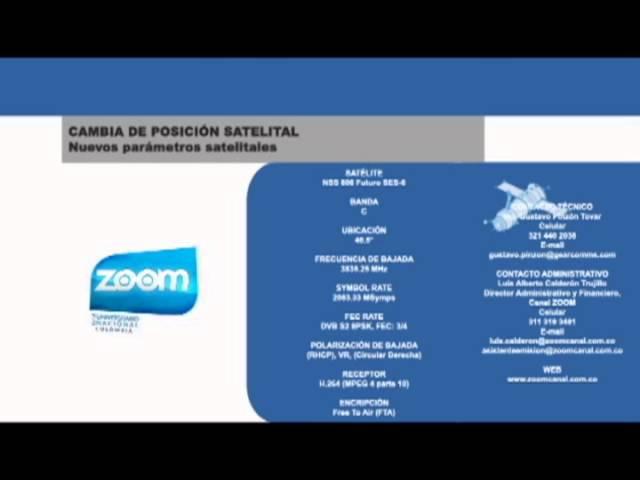 Canal ZOOM cambia definitivamente a Banda C