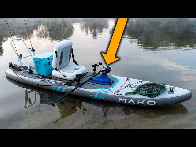 PEDAL DRIVE On A Fishing Paddle Board?!