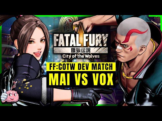 Mai Shiranui vs Vox Reaper DEV Matches | 4K 60fps HDR | FATAL FURY City of the Wolves