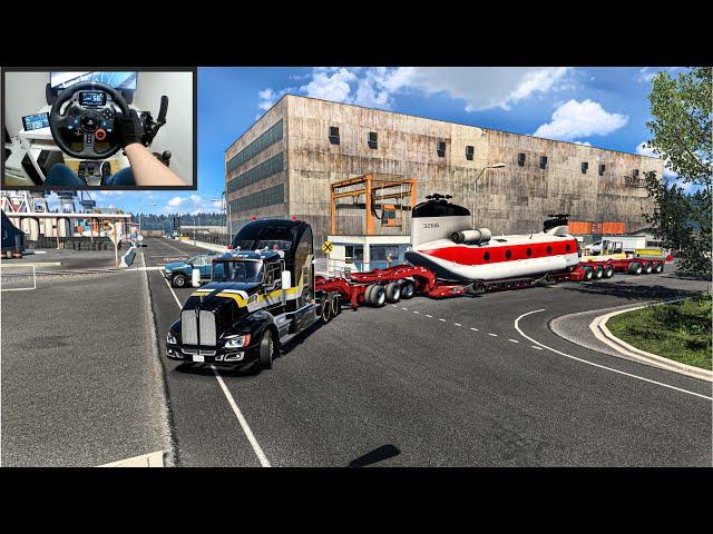 This Helicopter needs a Special Transport - American Truck Simulator - Logitech G29 Setup  Handbrake