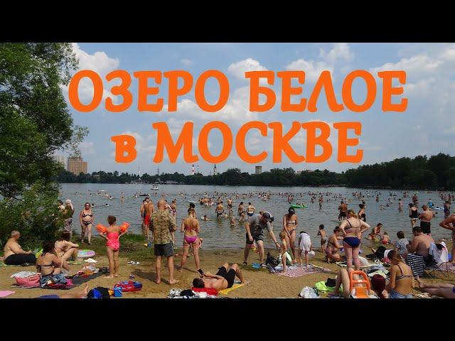 Выходные жарят на озере БЕЛОЕ в Москве. Нет свободного места на песчаном пляже. Дикие пляжи столицы