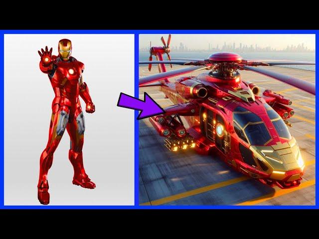 AVENGERS But HELIKOPTER VENGERS  All Characters (marvel & DC) 2024