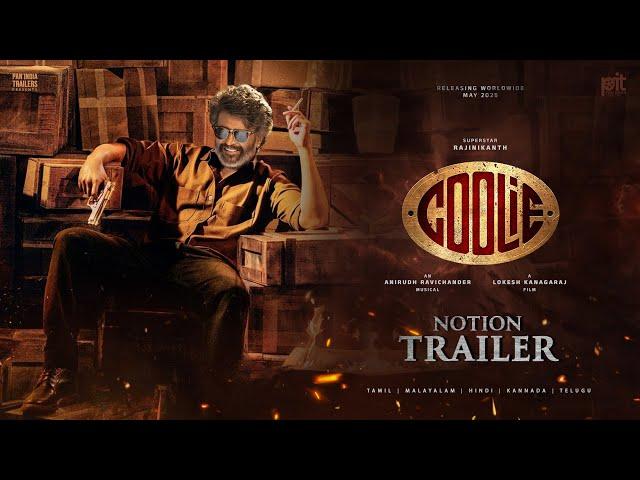 Coolie - Notion Trailer | Rajinikanth | Nagarjuna | Upendra Rao | Shruti Haasan | Lokesh Kanagaraj