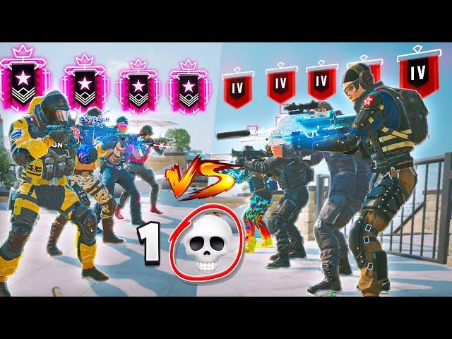 5 Coppers Vs 5 Champions, BUT they have 1 life... (Rainbow Six Siege)