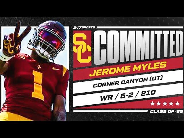 WATCH: 5-star WR Jerome Myles commits to USC Trojans | Live Commitment | No. 30 Overall Player