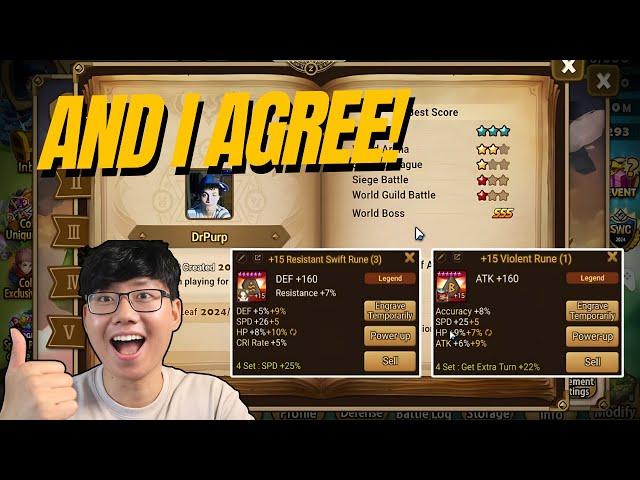 He Thinks He Can Get Punisher 2 RTA with His Account!  - Summoners War