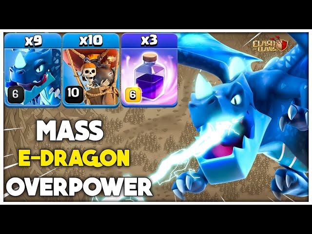 Overpowered Th15 Electro Dragon Attack Strategy for 3 Star* Best TH15 Attack in Clash of Clans