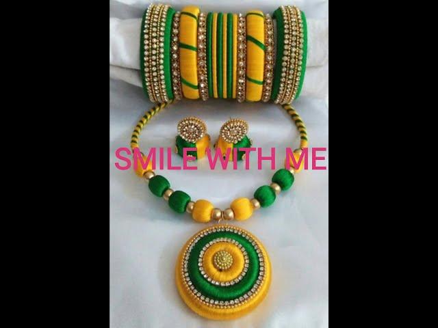 SILK THREAD JEWELLERY SET / INDIAN FASHION WORLD / SMILE WITH ME