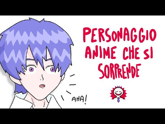 Personaggio anime che si sorprende