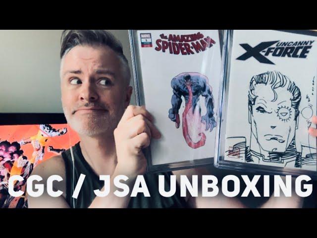 GREEN or YELLOW labels?!? CGC / JSA Authentication on Signatures & Sketches Unboxing - WHAT HAPPENED