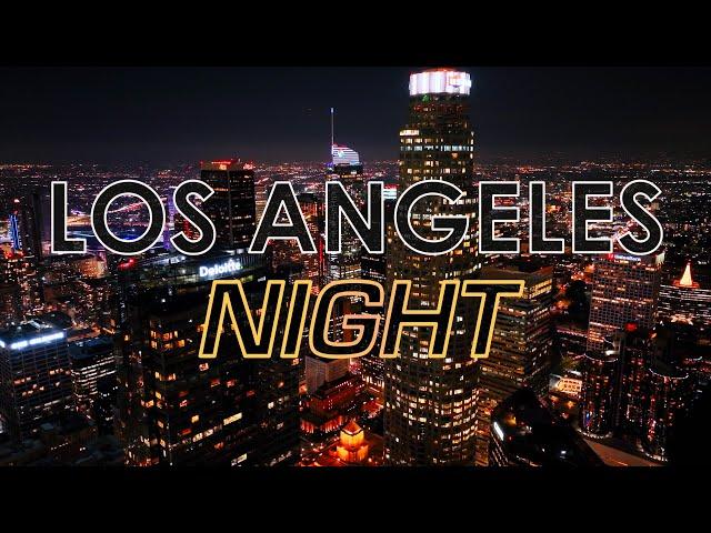 Fly Through Downtown Los Angeles at Night | 4K Drone Video (Wilshire, US Bank, Crypto.com, Streets)