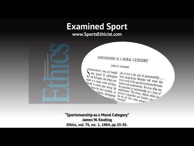 Examined Sport: Keating, Sportsmanship