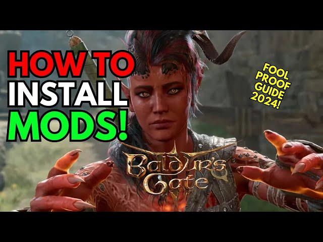 Baldur's Gate 3 How To Install Mods - EASY Install Guide For BG3 Mods