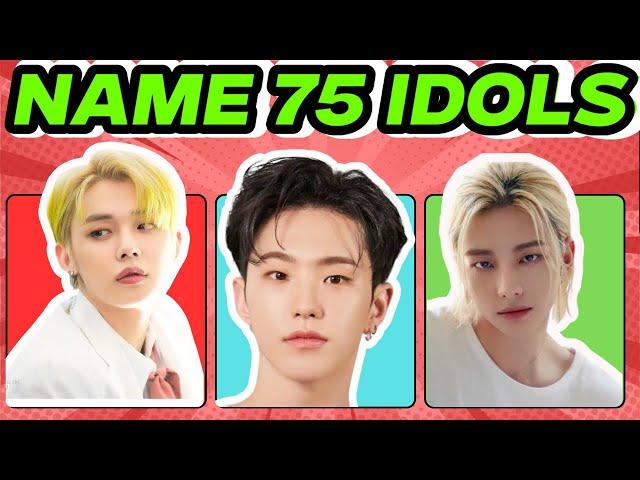 NAME 75 KPOP IDOLS JUST 1 SECOND  | K-pop GAMES |HOW MANY KPOP IDOLS YOU KNOW | KPOP QUIZ 2024