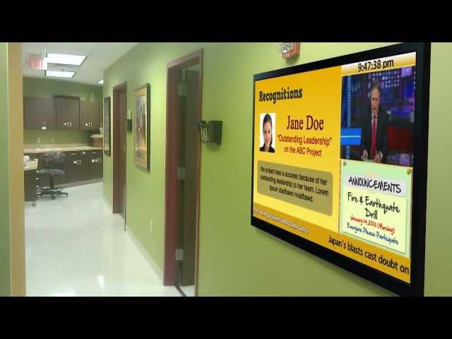 Corporate Communications Digital Bulletin Board