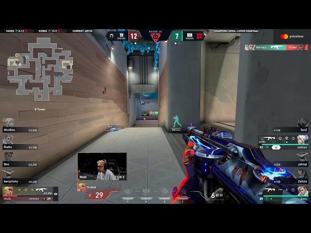 TH Wo0t 1v2 Clutch On The Last Round vs Sentinels | VCT Champions Seoul 2024