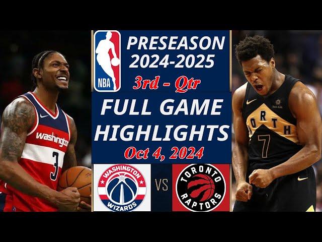 Washington Wizards vs. Toronto Raptors | Game Highlights | Oct 6,2024 | NBA TODAY | NBA HIGHLIGHTS