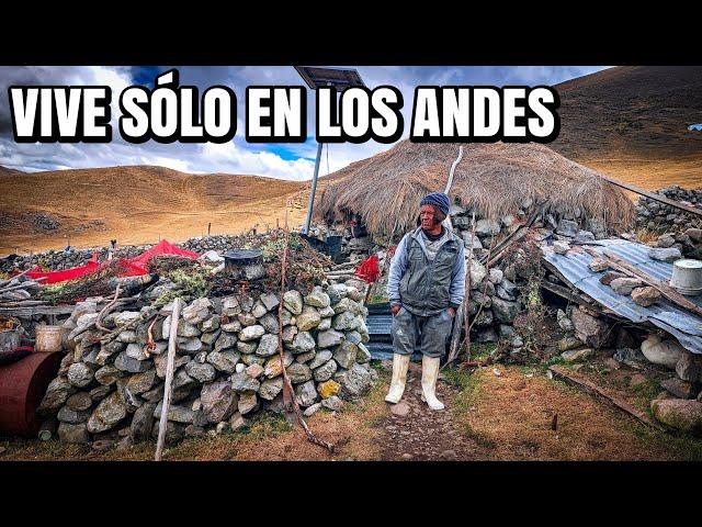 Este hombre VIVE SOLO en las ALTURAS de los ANDES DEL PERÚ | Jauja_Junin