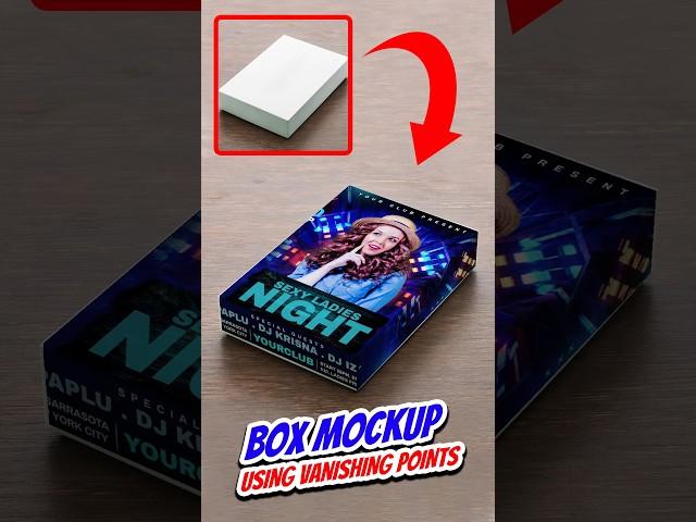 Box Mockup Using Vanishing Point | Photoshop Tutorial #shorts #photoshop