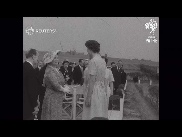 QUEEN MOTHER AT ROEDEAN (1955)