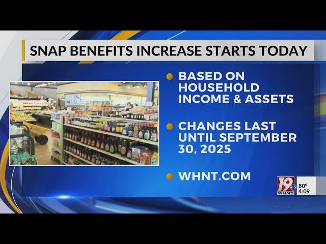 SNAP Benefits Increase Starts Today | October 1, 2024 | News 19 at 4 p.m.