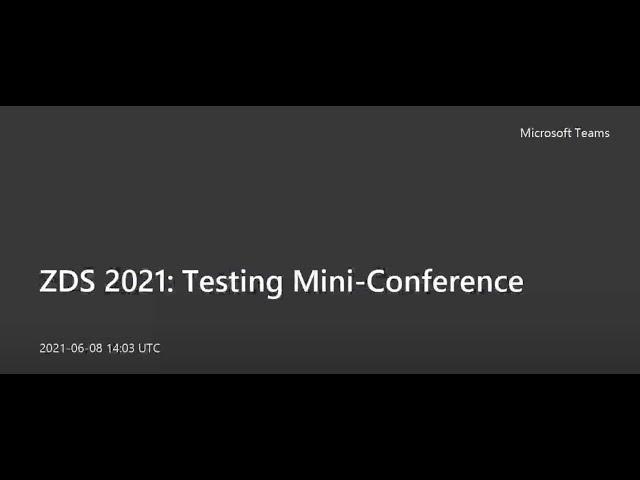 Testing Mini-Conference