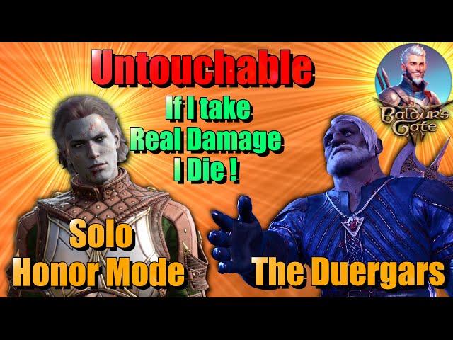 BG3 HM Solo: Duergar + Zombies, No Explosions,  No haste, No damage taken, No problem! (Untouchable)