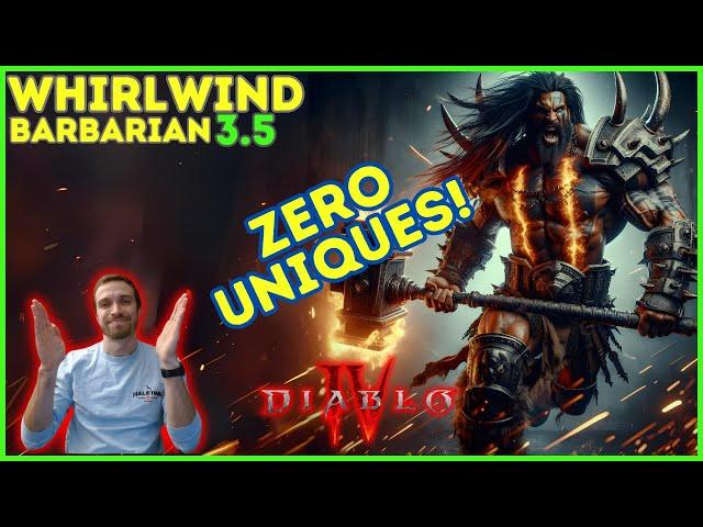 The GOAT! Zero Uniques Whirlwind Barbarian Build!